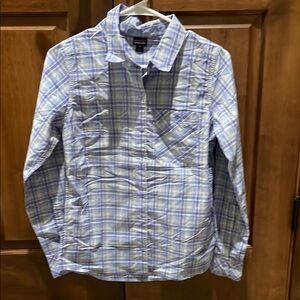 Patagonia Blue Plaid Shirt